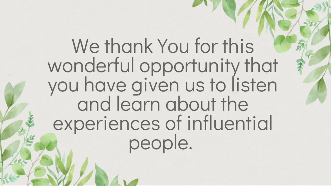 Opening Prayer - Career Talk 2021