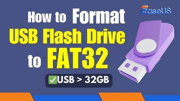 How to Format USB Flash Drive to FAT32 (Larger than 32GB)