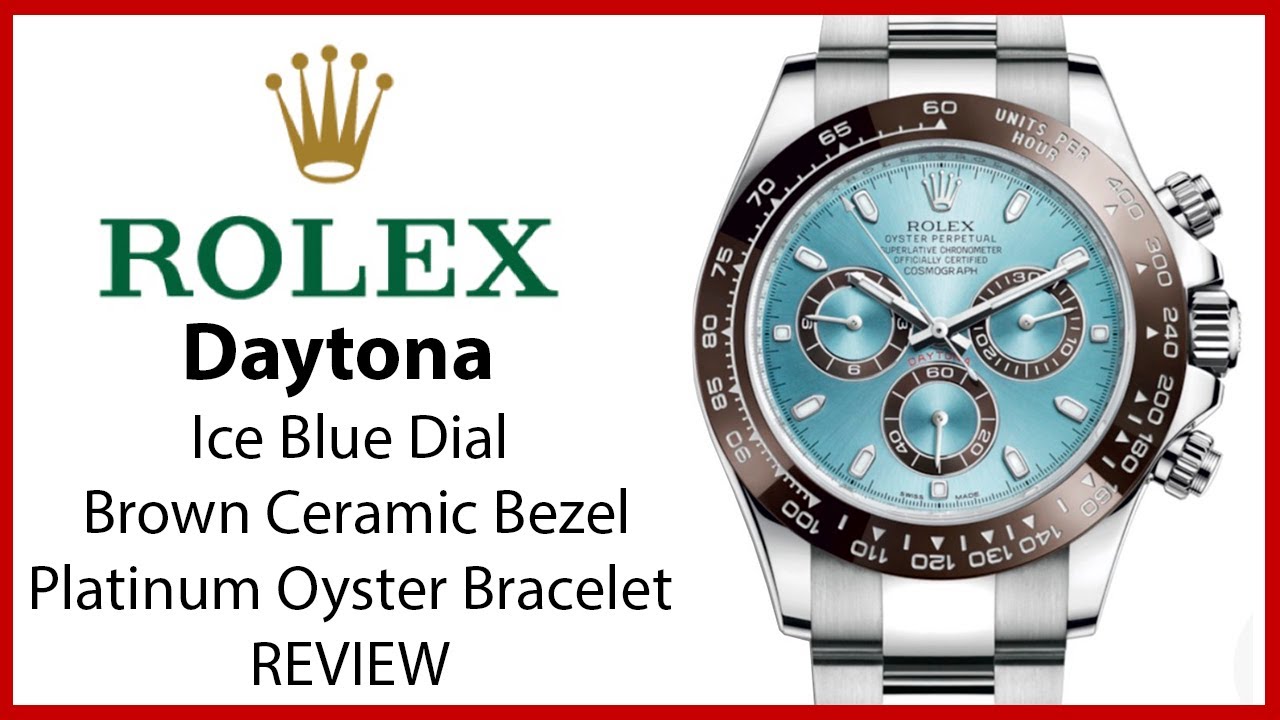 rolex daytona blue face brown bezel