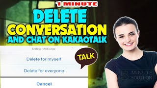 How to delete conversation and chat on Kakaotalk 2024