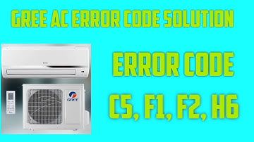 Gree inverter split air conditioning error code C5, F1, F2, H6 solution #gree #aircon #error #repair