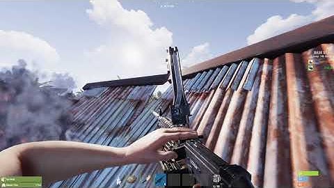 First time taking heli with m249 in rust