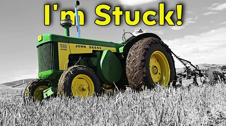 John Deere 830 Plowing Oats