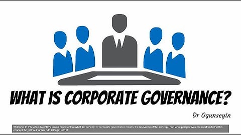 What is Corporate Governance [No BGM Version Available in Description Below]