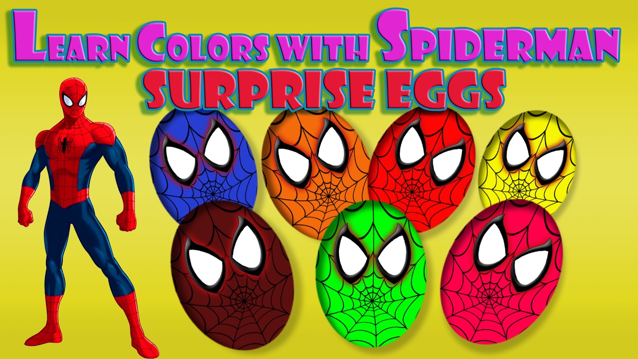 Learn Colors For Children Baby and Toddlers with Color Spiderman ...