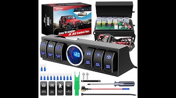 Nilight 2007-2018 Jeep Wrangler JK JKU Rocker Switch Control System