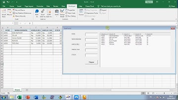 Transfer Data Excel ke dalam ListBox VBA Macro Excel