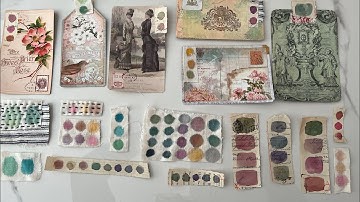 #roxysweeklychallenge 2023 | WEEK 17 | TUTORIAL paint swatches on paper and fabric