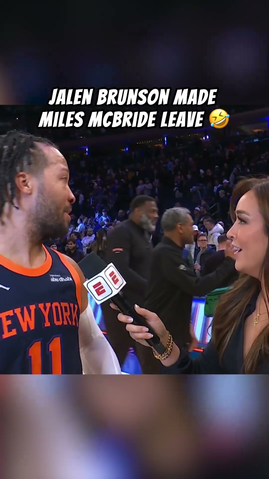 Jalen Brunson wasn't playing around ?