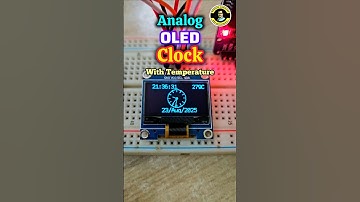 OLED Analog Clock #oleddisplay #diy #arduino