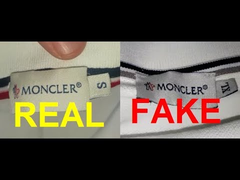 Real vs Fake Moncler polo shirt. How to spot fake Moncler - YouTube