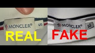 Áo polo Moncler thật vs giả. Cách phát hiện Moncler giả