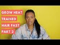 How to Grow Heat Trained Hair Fast & Healthy Part 2