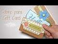 Sobre para Tarjeta de Regalo rápido y fácil | Gift Card | Mundo@Party