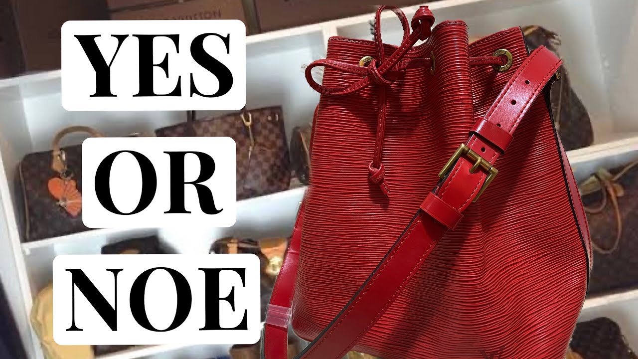 Louis Vuitton noe in epi red canvas review 
