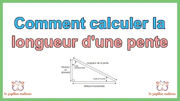 Comment calculer une pente de 4% ?