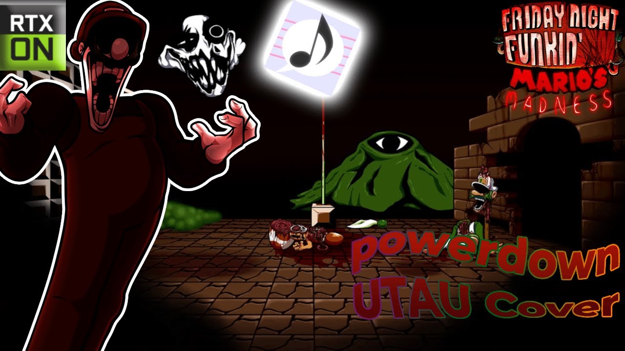 (V4)Powerdown UTAU Cover | FNF Mario’s Madness