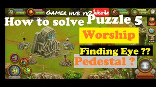 How to Solve Puzzle 5 Worship : Virtual Villagers Origins 2 VV2 screenshot 4