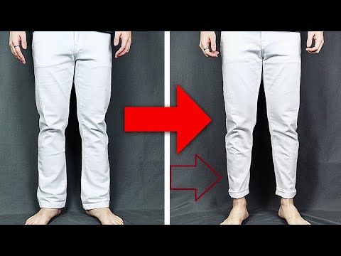 How to easily taper or sew in jeans, trousers, trousers