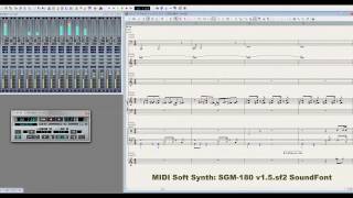 SoundFont SGM-180 v1.5.sf2.  Timbre Comparison of Midi Soft Synthesizer Part9/10