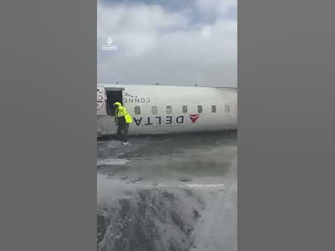 A Delta Air Lines plane crashlanded at Toronto Pearson International