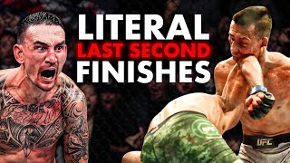 10 Incredible Literal Last Second Finishes in MMA History