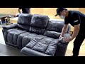 Process of Turning Old Sofa into New One. Korean Sofa Reformer