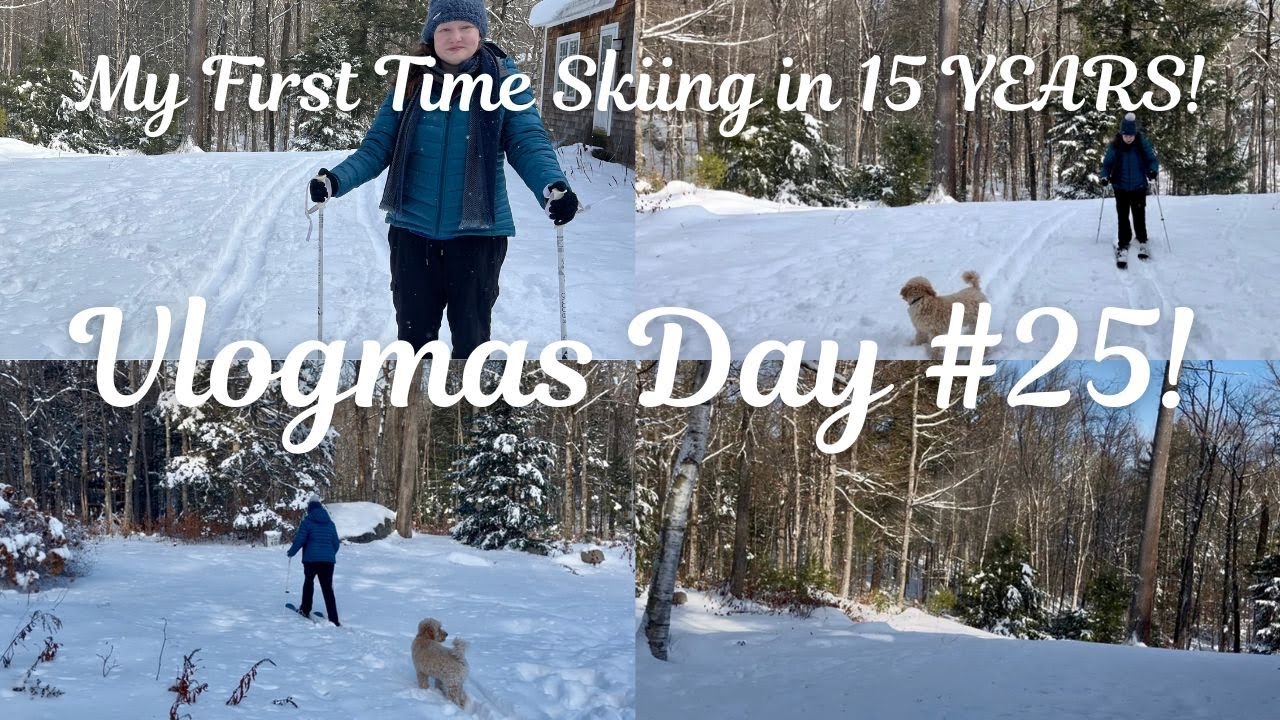 My 1st Time Skiing in 15 YEARS Vlogmas Day 25! ⛷️🎄