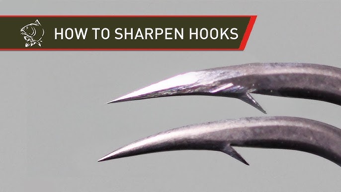 How to PROPERLY Sharpen a Fishing Hook - The Fish Fin-atic way 
