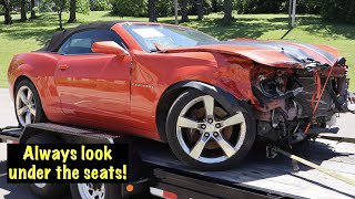 A 2012 Camaro SS auction car with a valuable surprise under the seat