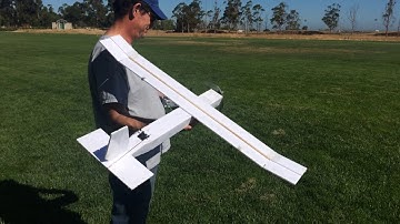 One Sheet of Dollar Tree Foam Board Plane - Maiden