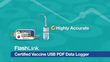 FlashLink Certified Vaccine Data Logger with Glycol Bottle