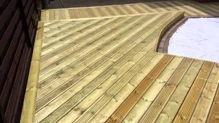 Decking Installation In Cardiff Using A Softwood Decking System