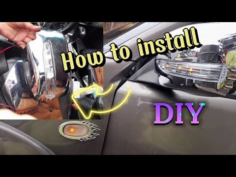 How to install Side mirror with signal light || Mitsubishi Montero ||DIY