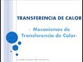 Introducción a la Transferencia de Calor  - Mecanismos de Transferencia de Calor - Clase 1