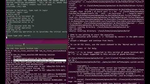 OP-TEE Samples running on QEmu (demo)