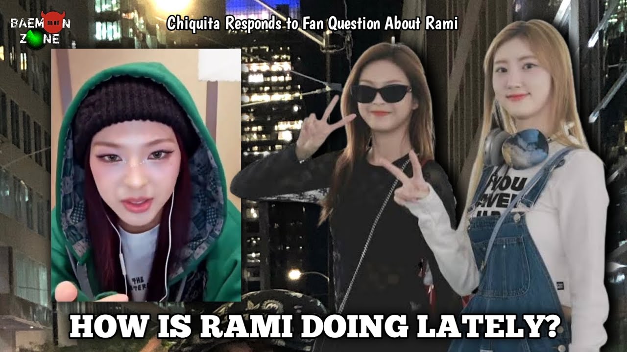 BABYMONSTER Чикита поделилась новостями о состоянии Рами на онлайн-фансайне