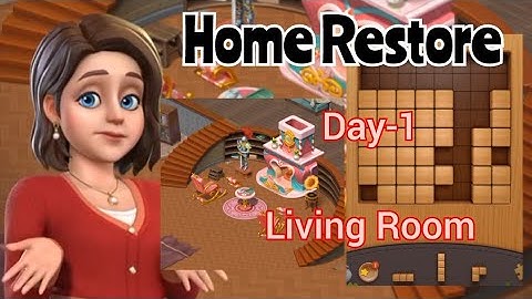 HOME RESTORE -Living Room Renovation-Day 1 #LivingRoom #Gameplay #HomeRestore #AndroidGame