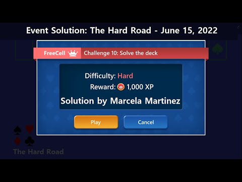 The Hard Road Game #10 | June 15, 2022 Event | FreeCell