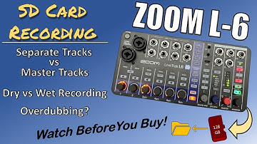ZOOM L-6: Recording to the SD Card - Dry Tracks and Overdubbing?