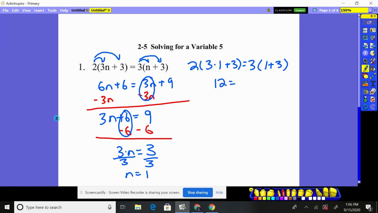 algebra 2 5.1.3 homework