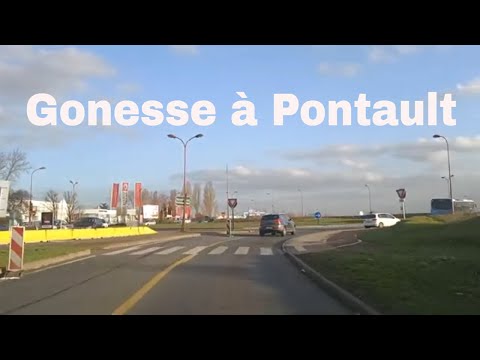 Gonesse à Pontault combault 4K- Driving- French region