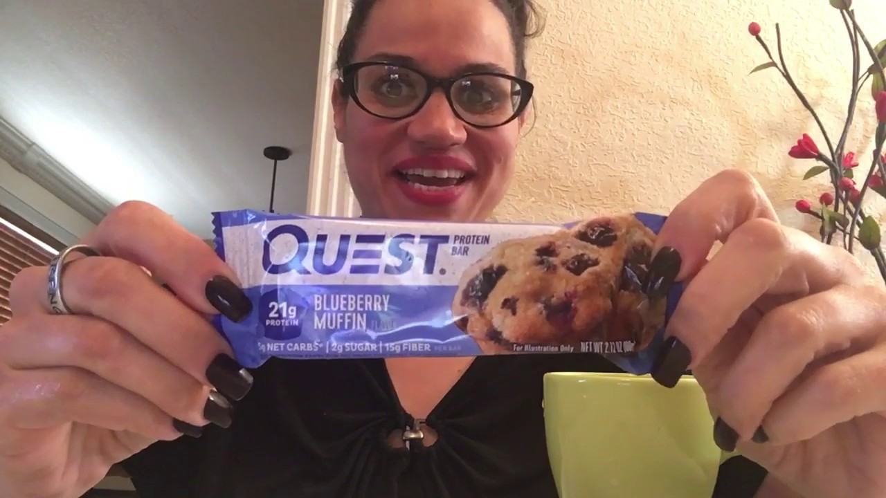Blueberry Muffin Quest Protein Bar Review YouTube