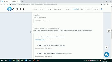 Zentao Installation of One Click Package with Integrated Runtime in Windows