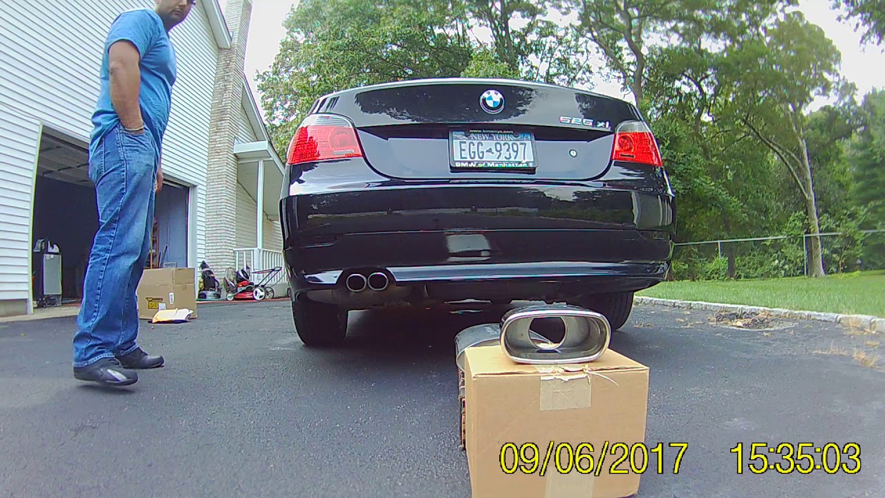 2007 BMW 525XI BORLA EXHAUST 1 - YouTube