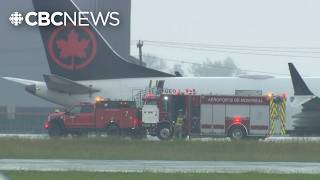 Plane veers off runway after landing at Montreal airport, no injuries