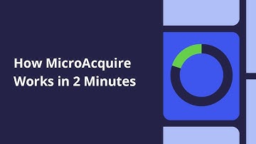 How MicroAcquire Works in 2 Minutes