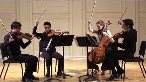 Kairos String Quartet | Ginastera Quartet No. 1 Mvt I. Allegro violento ed agitato