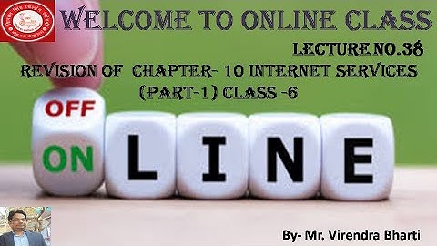 Revision of Ch 10 Internet Services(Part-1) Class 6 Lecture No-38