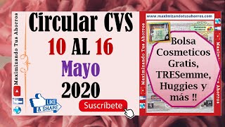 🛑Adelanto Bolsa Cosmeticos Gratis👝 Circular CVS 10 al 16 Mayo 2020